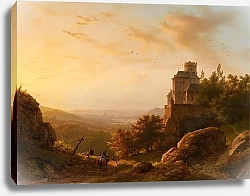 Постер Коеккок Баррен Landschaft mit Burg