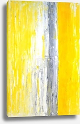 Постер Серая полоса на жёлтом