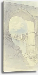 Постер Бамбергер Фритц Вид через арку моста в Толедо