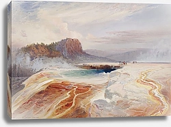 Постер Моран Томас Большой голубой источник в Нижнем бассейне гейзеров, Йеллоустоун