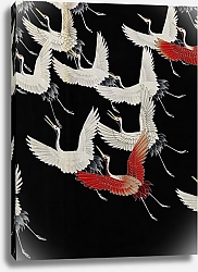 Постер Неизвестен Фурисодэ с мириадами летящих журавлей