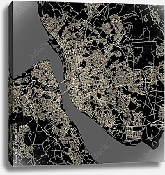 Постер План города Ливерпуль, Великобритания