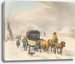 Постер Кобель Уильям Stagecoach in Winter