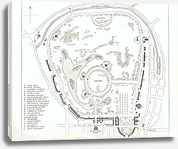 Постер Plan of the Regent Park 1