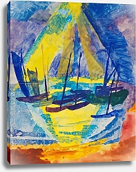 Постер Шефлер Фриц Boote in der Abendsonne