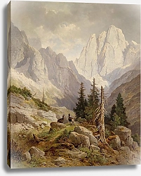 Постер Мюнш Леопольд Gämsen im Hochgebirge