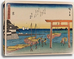 Постер Утагава Хирошиге (яп) Tokaido gojusantsugi, Pl.42