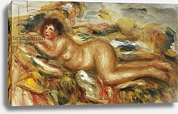 Постер Ренуар Пьер (Pierre-Auguste Renoir) Nude Woman on the Grass; Femme Nue a l'Herbe, 1915