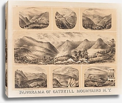 Постер Шиле Генри Panorama of Catskill Mountains N. Y.