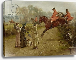 Постер Килбурн Джордж Watching the Hunt, 1895