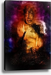 Постер Будда на фоне космоса