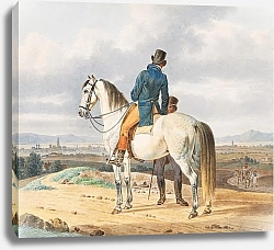 Постер Кобель Уильям Reiter auf Schimmel