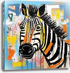 Постер Bizarre animals. Zebra