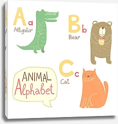 Постер Алфавит с животными - ABC