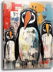 Постер Bizarre animals. Penguins