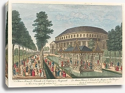 Постер Баулес Томас 3 The Chinese House, the Rotunda, & the Company in Masquerade in Renelagh Gardens