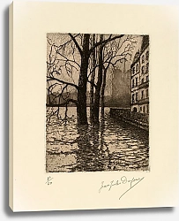 Постер Дюфур Жан-Жюль Le Quai d’Orléans – Inondations