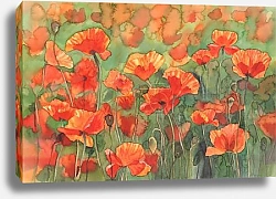 Постер Солнечное поле маков