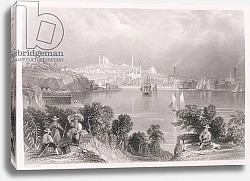 Постер Бартлет Уильям (последователи, грав) A View of Baltimore, from 'The History of the United States'