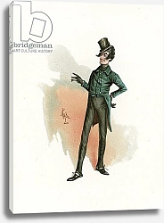 Постер Кларк Джозеф Mr Alfred Jingle, illustration from 'Character Sketches from Charles Dickens', c.1890