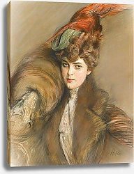 Постер Хеллеу Поль Lady In A Feather Hat