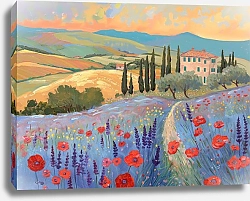 Постер Early twilight: Tuscany