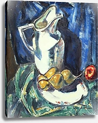 Постер Морер Альфред Still Life with White Pitcher and Fruit,