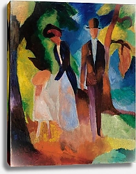 Постер Маке Август Люди у голубого озера