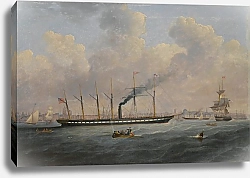 Постер Хаствик Фрэнсис The S.S. Great Britain Off Liverpool Flying The Atlantic Flag