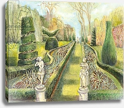 Постер Купер Мэри (совр) The Long Garden, Cliveden, Statues