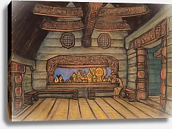 Постер Рерих Николай Терем Ярославны. Эскиз декорации к опере А.П.Бородина Князь Игорь