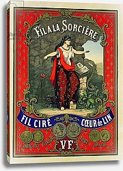 Постер Школа: Французская Label for 'Fil a la Sorciere' brand of sewing thread