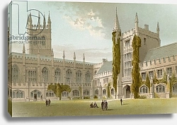 Постер Школа: Английская 19в. Chapel and Library, Magdalen College--Oxford