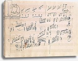 Постер Бетховен Людвиг Score sheet of 'Moonlight Sonata'