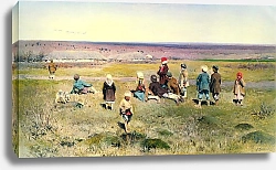 Постер Степанов Алексей Журавли летят. 1891