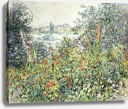 Постер Моне Клод (Claude Monet) Flowers at Vetheuil; Fleurs a Vetheuil, 1881