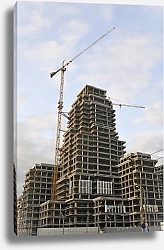 Постер Строительство элитного высотного здания