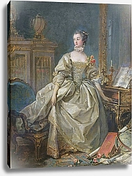 Постер Буше Франсуа (Francois Boucher) Madame de Pompadour 2