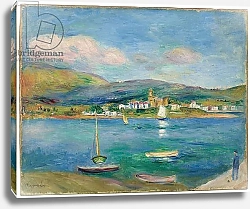 Постер Ренуар Пьер (Pierre-Auguste Renoir) Port de pêche, Vue de Fontarabie depuis Hendaye, 1895