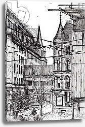 Постер Бут Александр Винсент (совр) Manchester town hall from City Art Gallery, 2007,