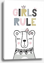 Постер Медвежонок с короной