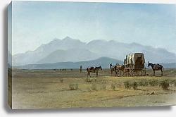 Постер Бирштад Альберт Фургон землемера в Скалистых горах