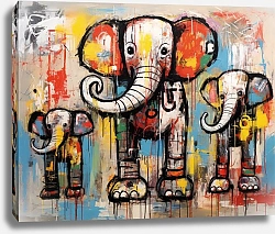 Постер Bizarre animals. Elephant