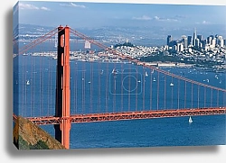 Постер Золотые ворота Сан-Франциско: Симфония мостов и горизонта