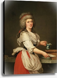 Постер Вертмюллер Адольф Madame A. Aughié, Friend of Queen Marie Antoinette, as a Dairymaid in the Royal Dairy at Trianon