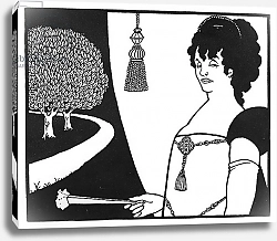 Постер Бердсли Аубри Madame Rejane, illustration from 'The Yellow Book', 1893-94