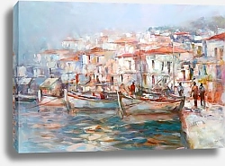 Постер Лодки в островной гавани