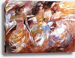 Постер Три танцующие девушки