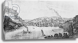 Постер Неизвестен South View of Norwich City, from 'Connecticut Historical Collections', by John Warner Barber, 1856