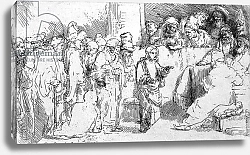 Постер Рембрандт (Rembrandt) Jesus Christ among the Doctors